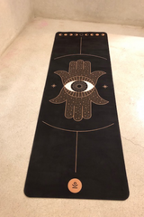 Podróżna mata do jogi, ćwiczeń i pilatesu ILLUMINATION TRAVEL - kauczukowa, antypoślizgowa