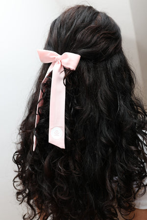 gumka do włosów scrunchie różowa