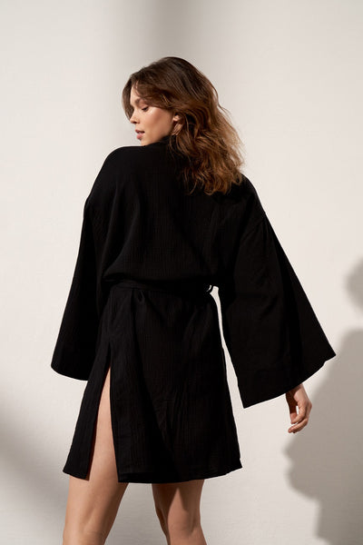 czarne kimono