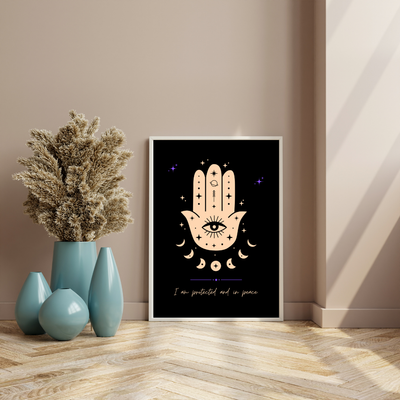 plakat joga hamsa