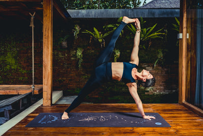 kauczukowa mata do jogi fitnessu pilatesu