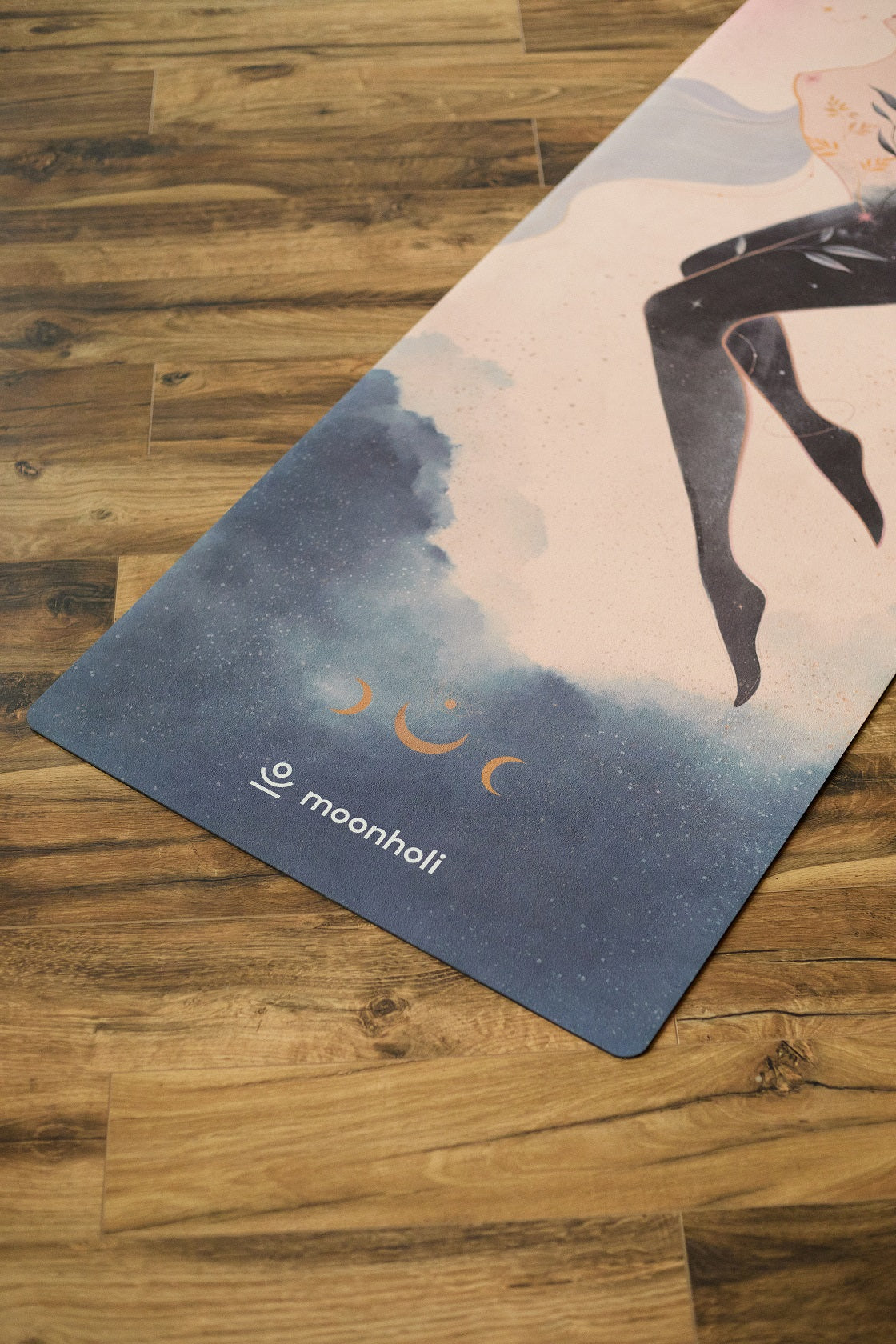 kauczukowa mata do jogi granatowa