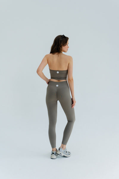legginsy do jogi z wysokim stanem
