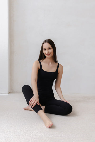 legginsy do pilates czarne